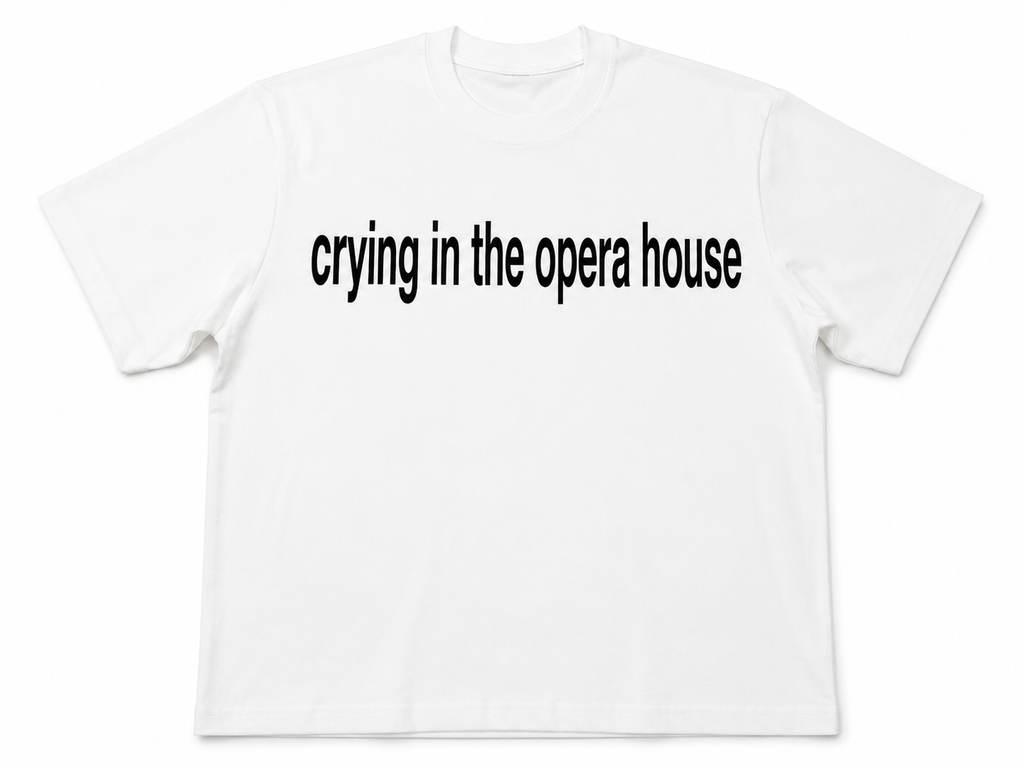 White 'Crying In The Opera House' Tee