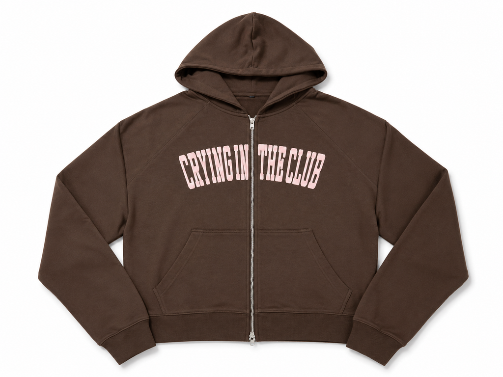 Crying In The Club Hoodie - Brown & Pink