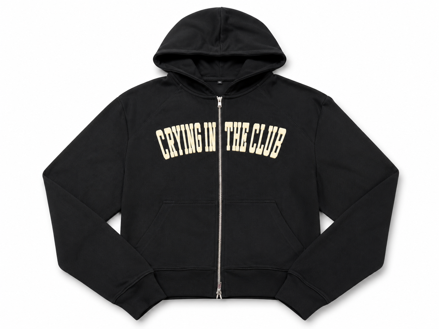 Crying In The Club Hoodie - Black & Beige