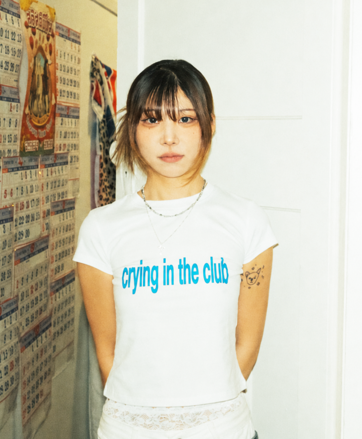 Crying in the Club Baby Tee - Blue