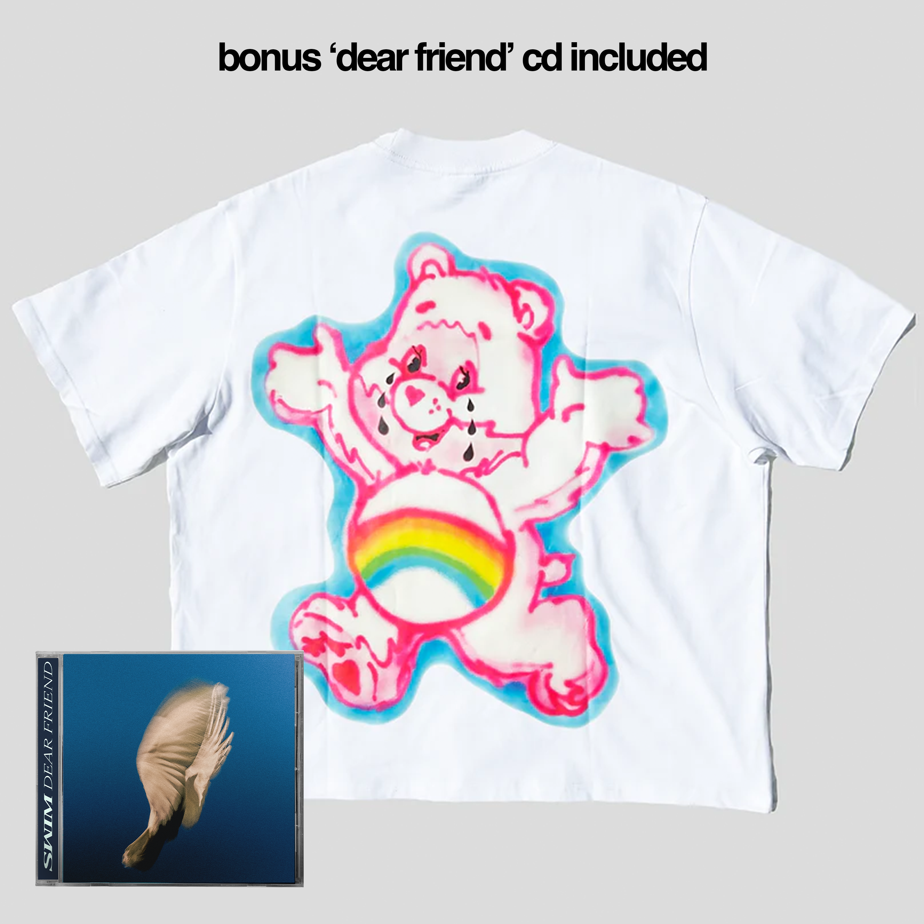 White 'Crying In The Club' Tee + Bonus 'Dear Friend' CD